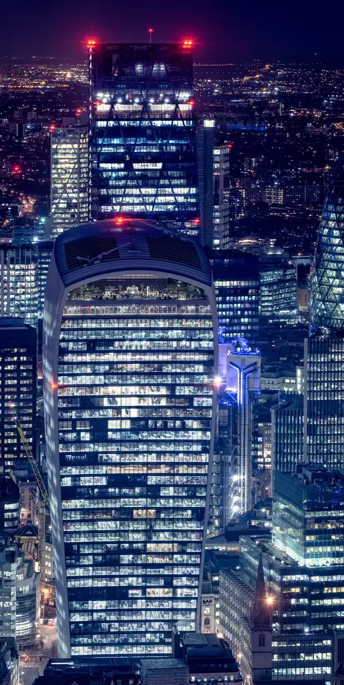 伦敦城市夜景照明