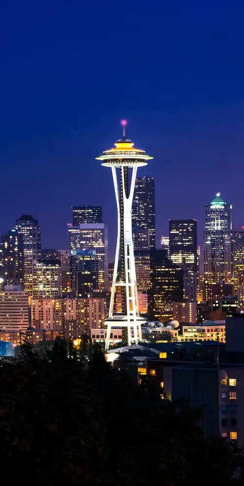西雅图天际线太空针塔