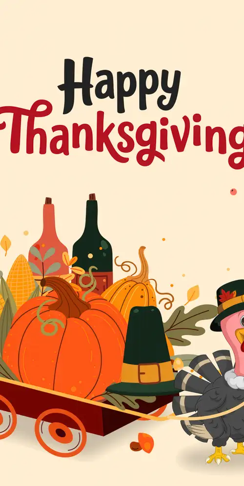 感恩节快乐火鸡