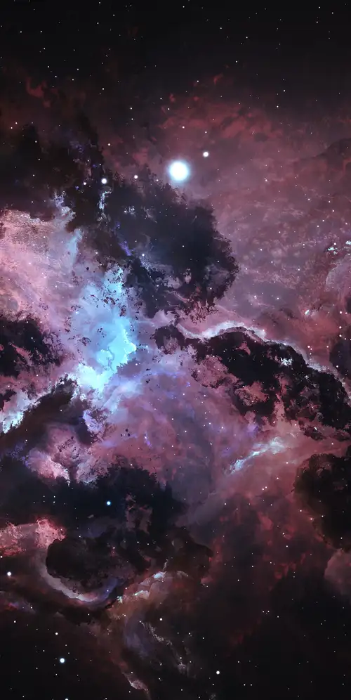 亚特兰蒂斯天枢星云黑色背景