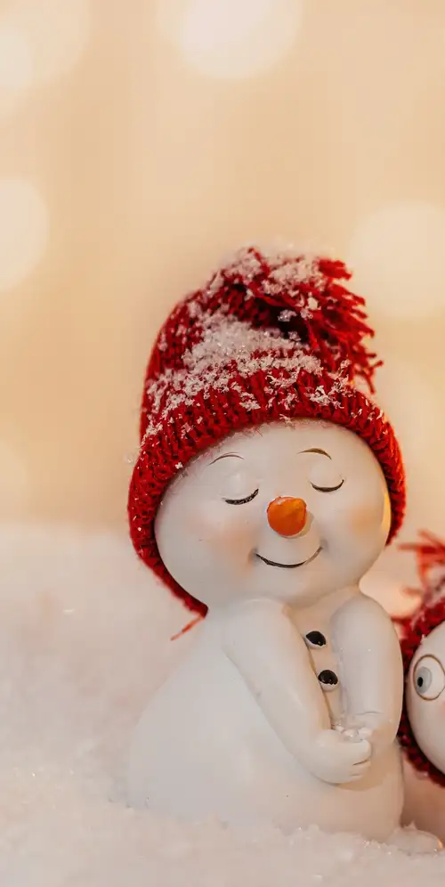 雪人可爱的圣诞节