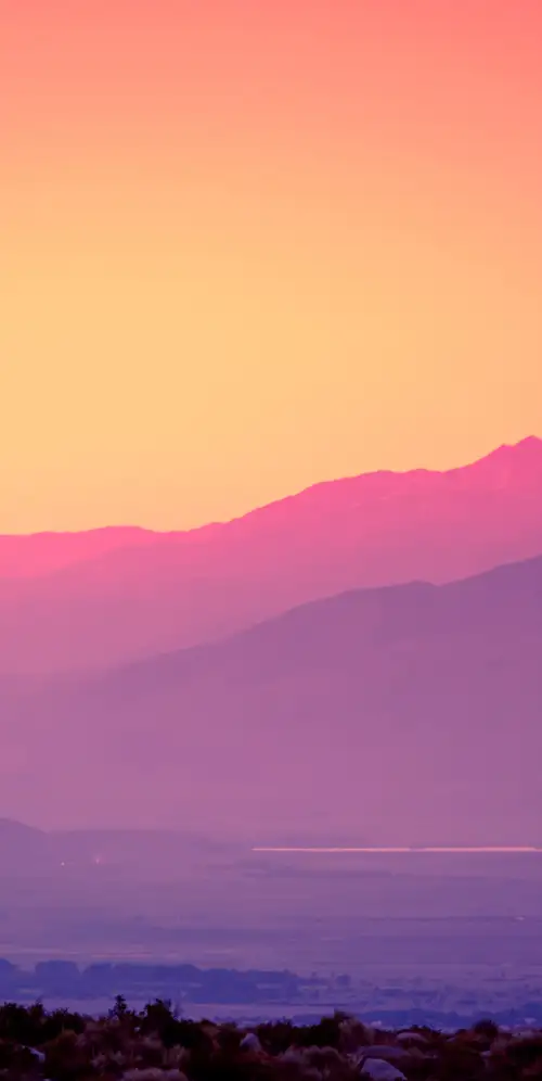 粉红色的天空风景