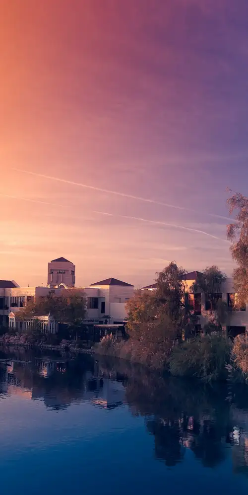 夕阳紫色的天空