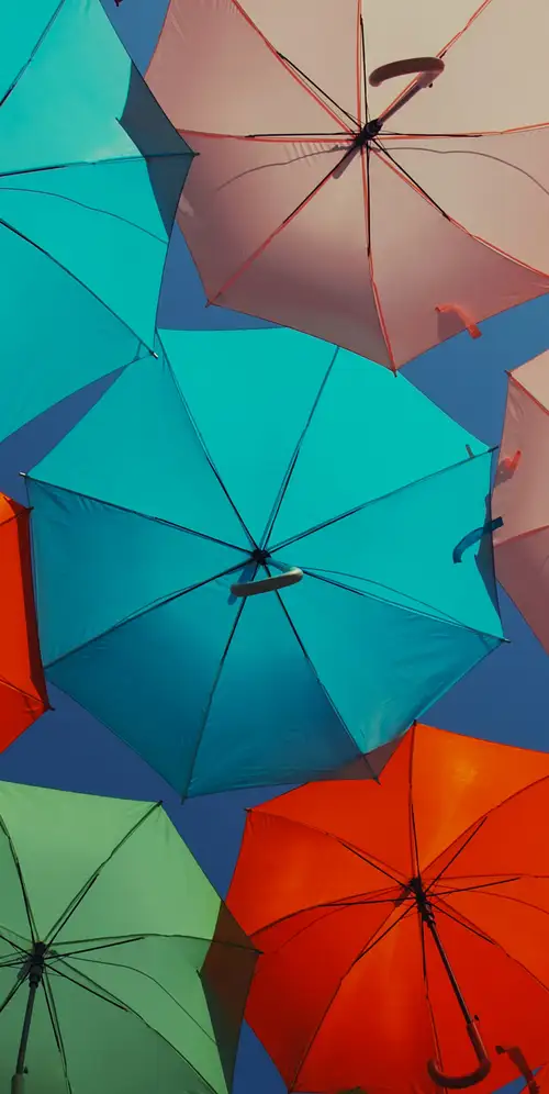多色雨伞