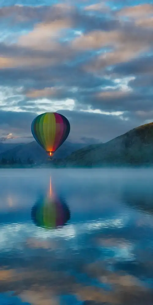 热气球海耶斯湖