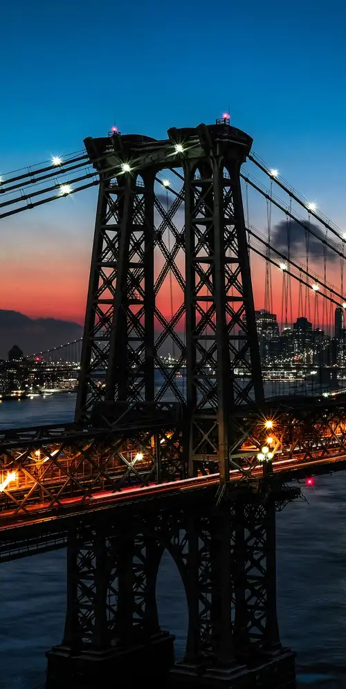 威廉斯堡大桥日落