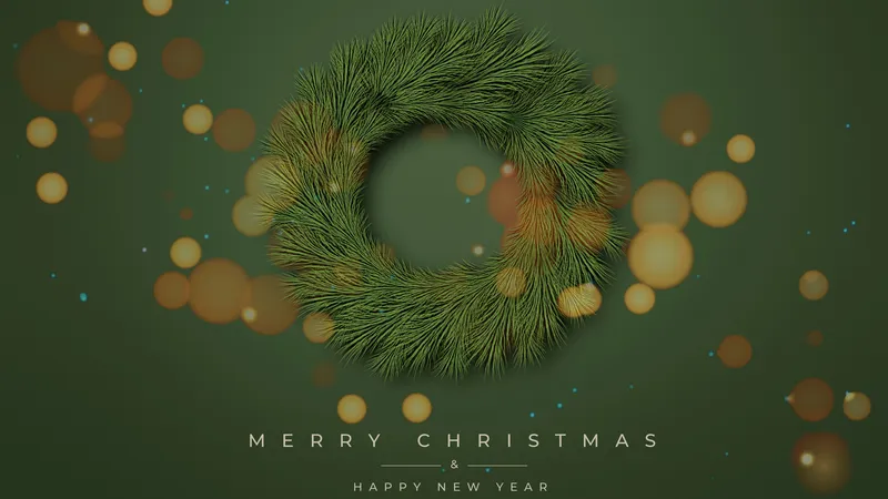 圣诞快乐鼠尾草绿