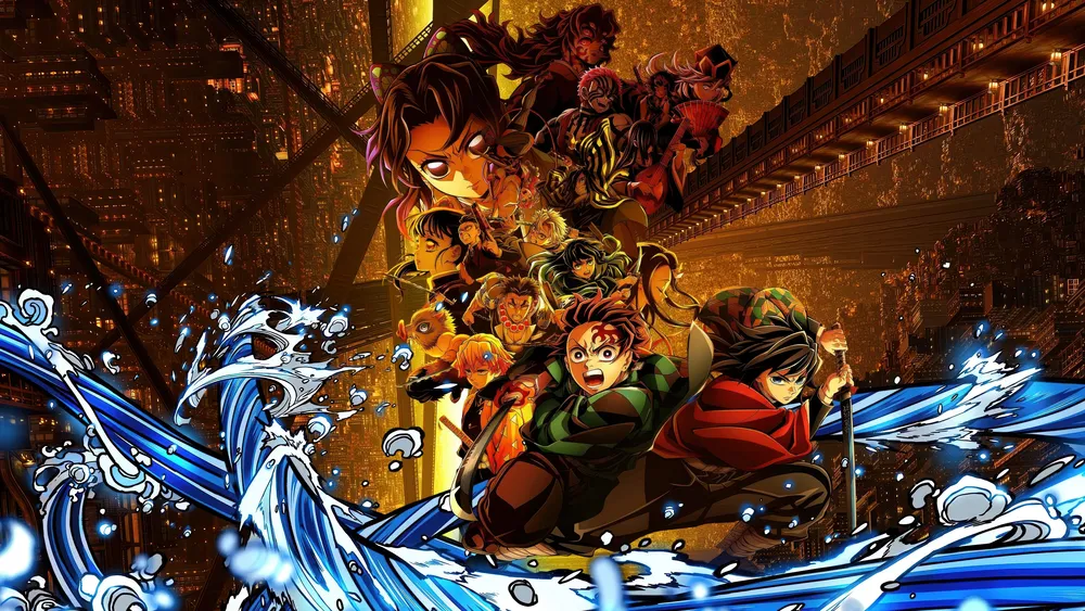 《恶魔杀手：无限城堡》电影海报4K电脑壁纸