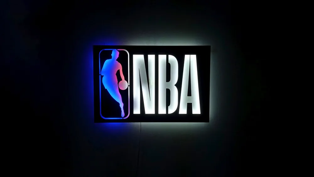 NBA霓虹灯标志4K电脑壁纸