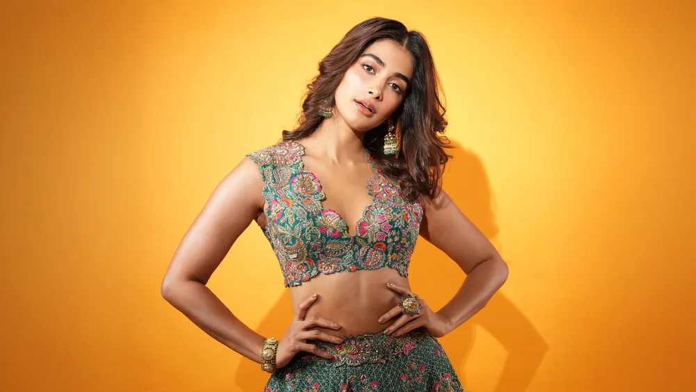 Pooja Hegde Lehenga4K电脑壁纸