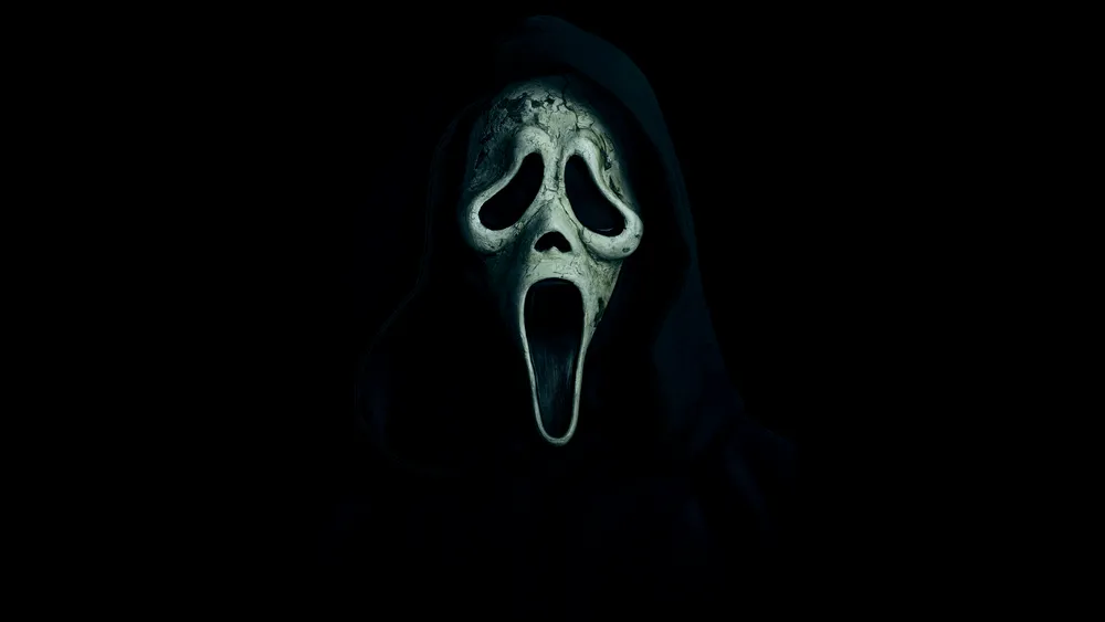 Ghostface黑色背景4K电脑壁纸
