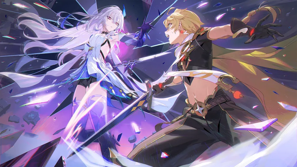 Skirk x Aether Genshin撞击4K电脑壁纸