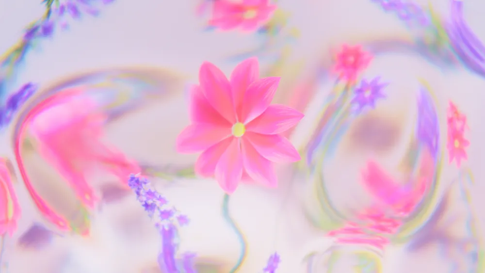 梦幻抽象花4K电脑壁纸