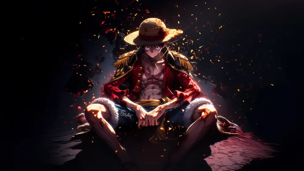 草帽Luffy一件4K电脑壁纸