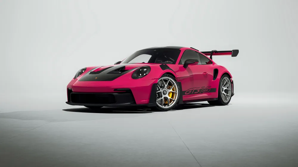 保时捷911 GT3 RS粉红色4K电脑壁纸