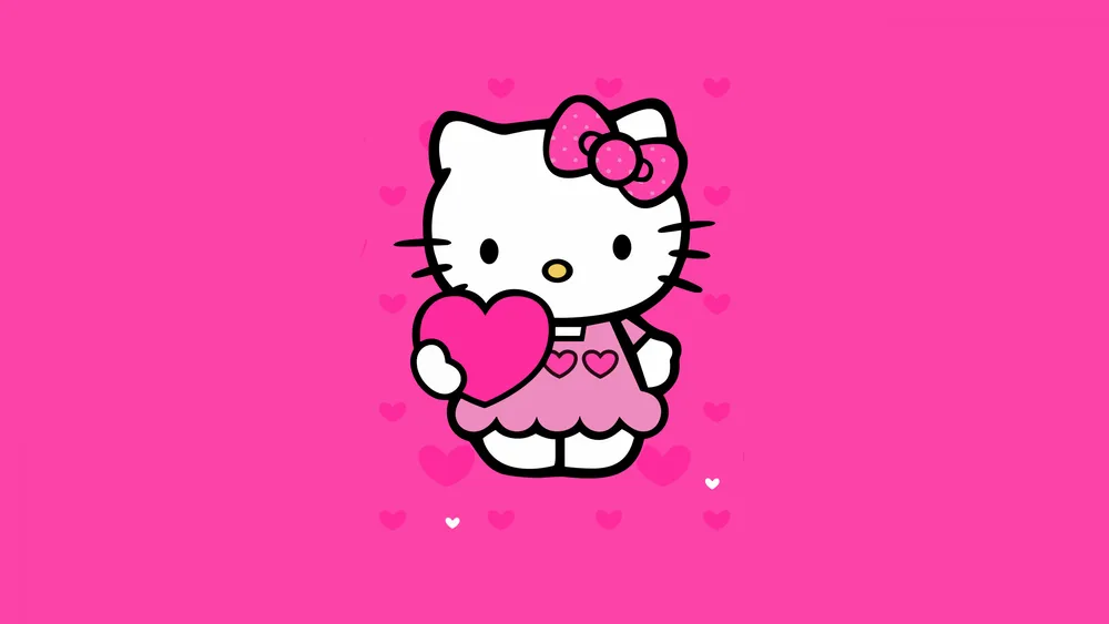 Hello Kitty粉红色美学4K电脑壁纸