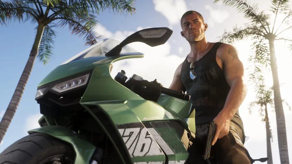 杰森（GTA 6）运动自行车4K电脑壁纸
