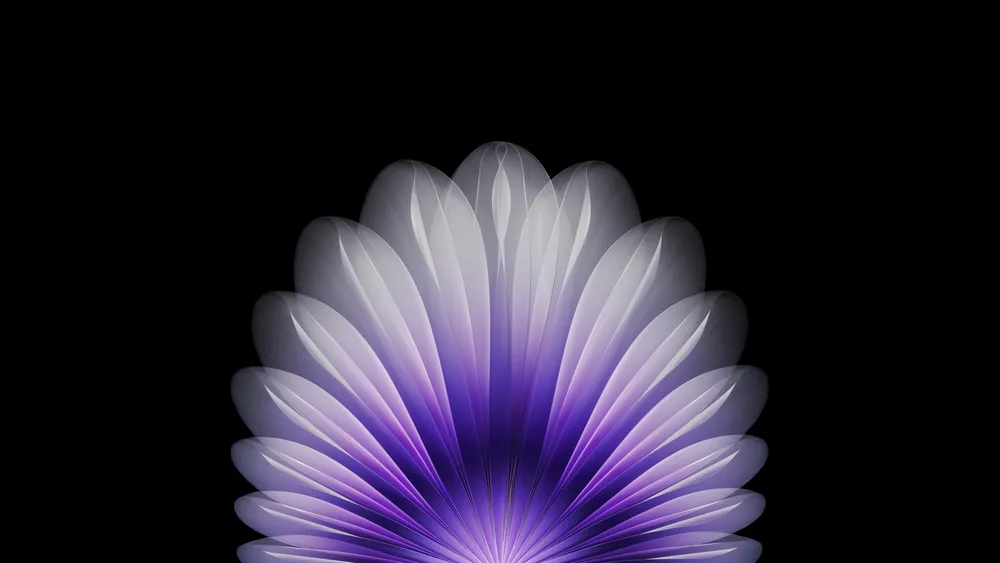 紫色抽象花4K电脑壁纸