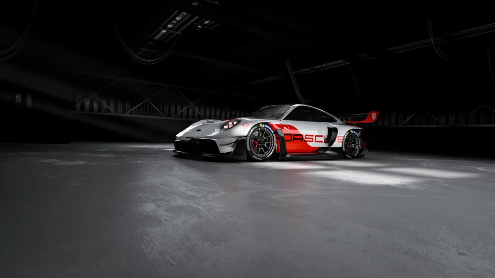 保时捷911 GT3 R深色美学4K电脑壁纸