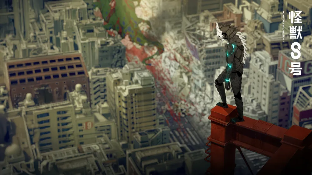 Kaiju 8号怪物攻击4K电脑壁纸