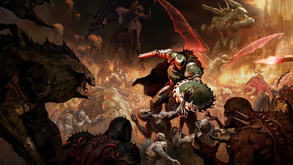 DOOM：黑暗时代封面艺术4K电脑壁纸