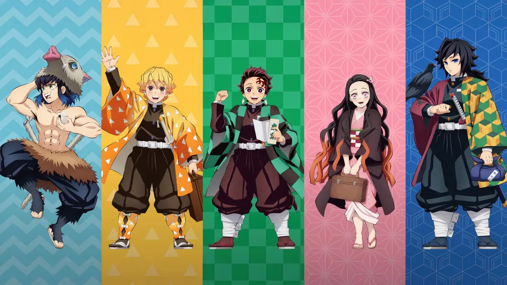 恶魔杀手：Kimetsu no Yaiba角色4K电脑壁纸