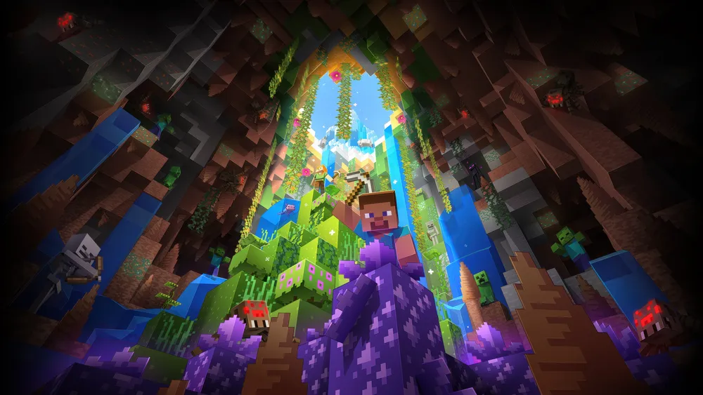 Minecraft：基岩版游戏艺术4K电脑壁纸