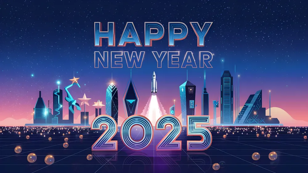 新年快乐2025未来城市