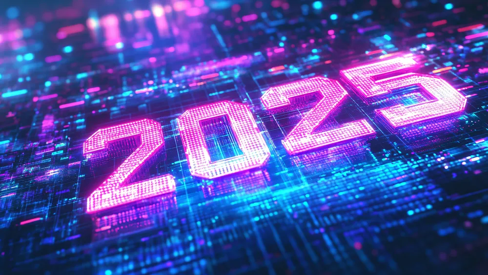 2025新年霓虹灯4K电脑壁纸