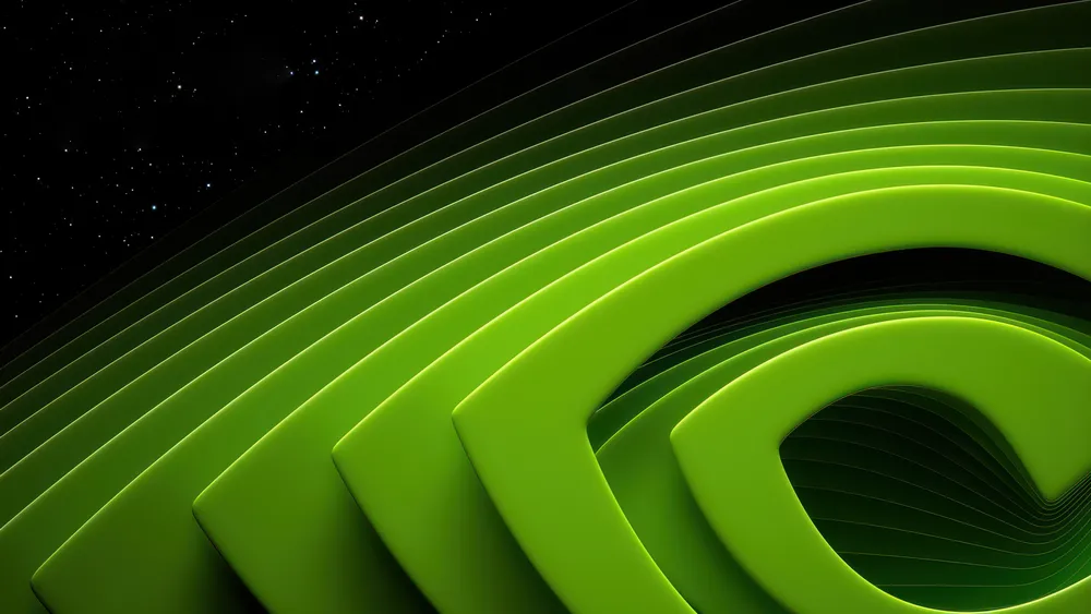 Nvidia标志未来主义4K电脑壁纸