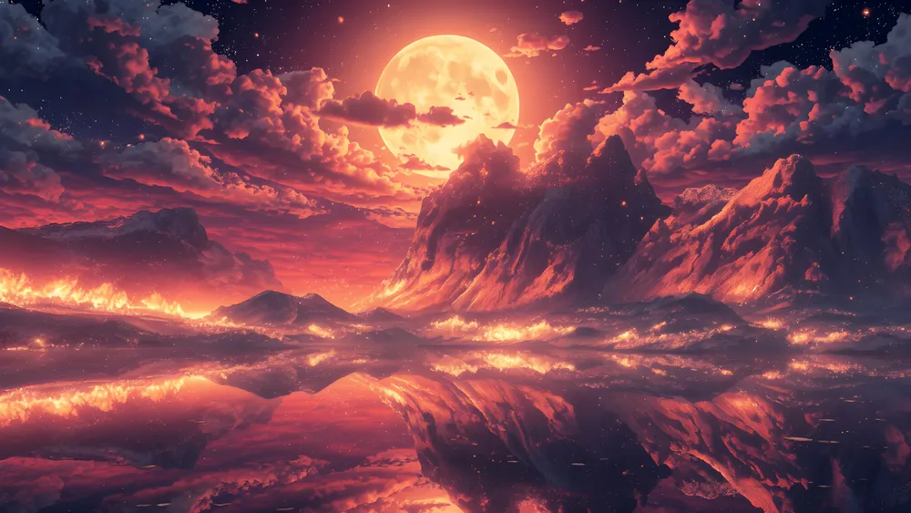 火山月亮