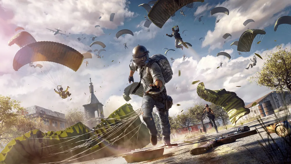 PUBG移动降落伞着陆