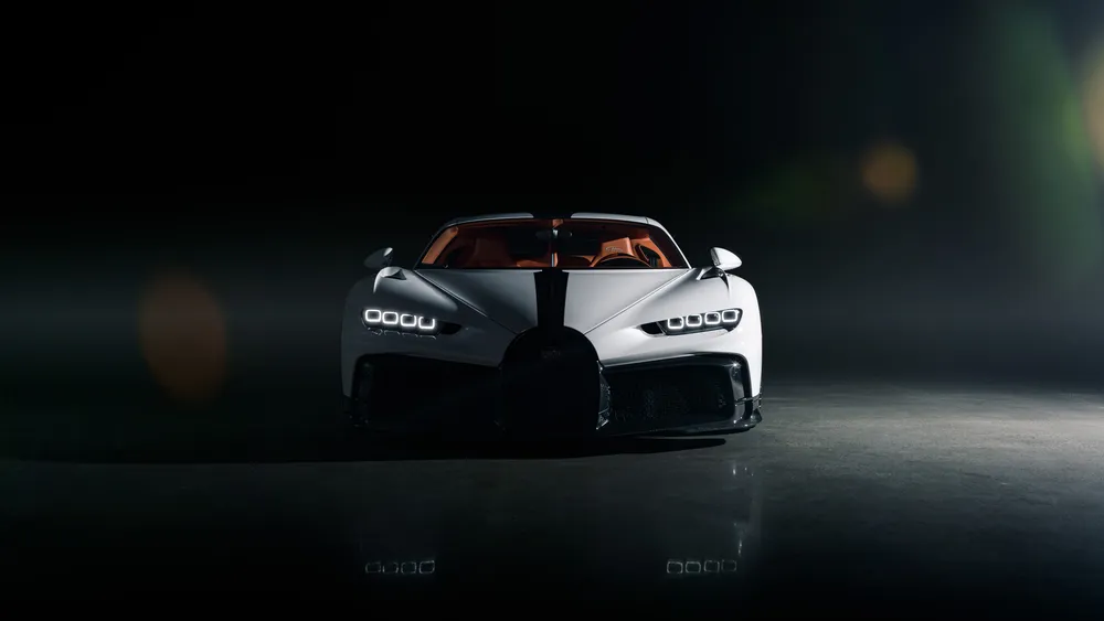 布加迪Chiron Pur Sport深色美学4K电脑壁纸