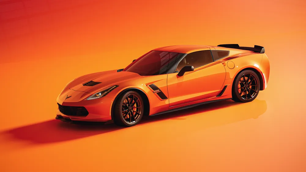 雪佛兰Corvette橙色美学