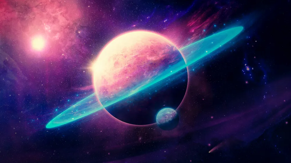 环状行星宇宙4K电脑壁纸