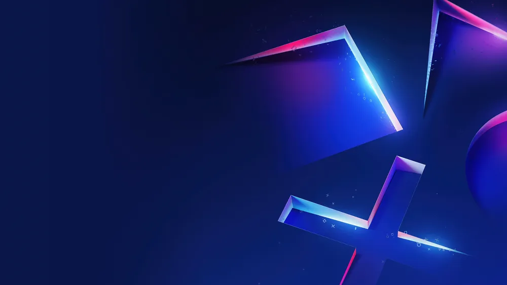 PlayStation Blue美学4K电脑壁纸