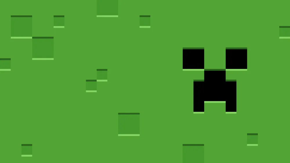Minecraft爬行器4K电脑壁纸