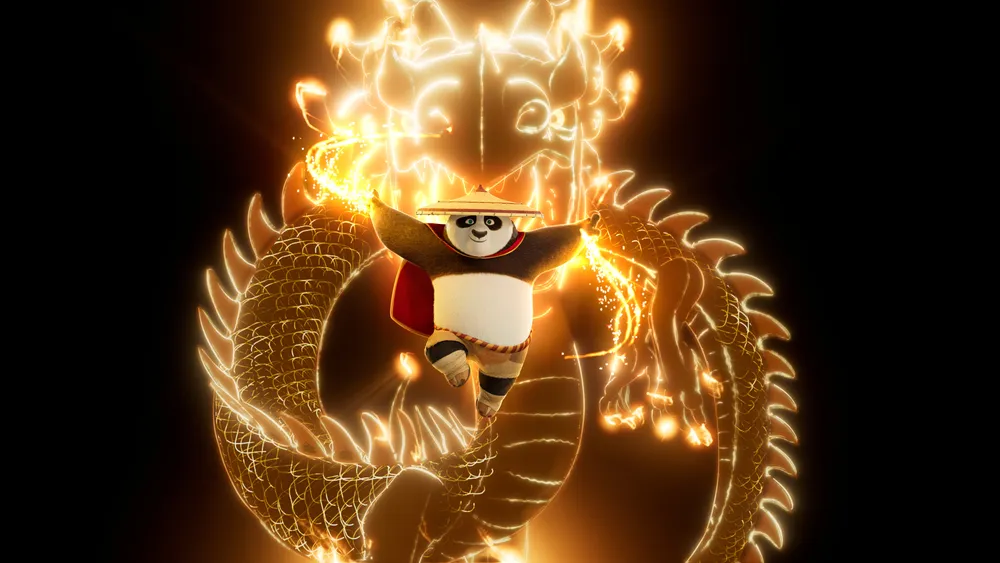 《功夫熊猫4》中的神龙大侠影视壁纸下载