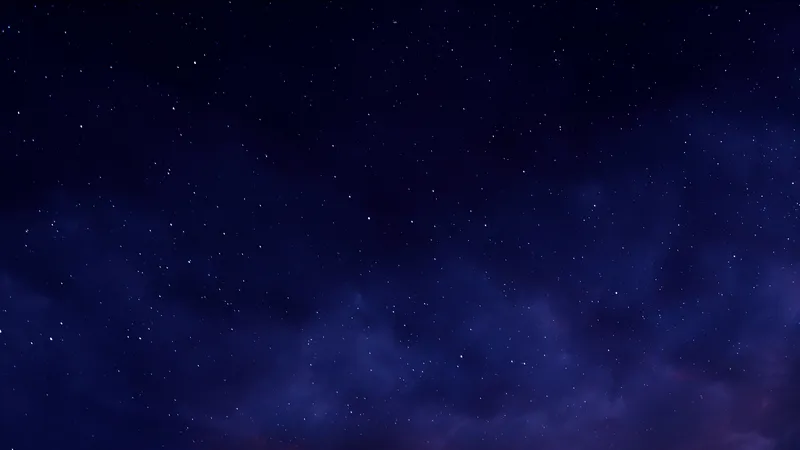 深蓝色天空中的星星