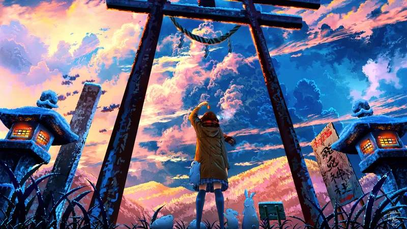 鸟居门日式建筑