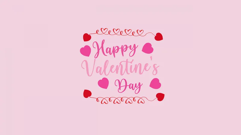 情人节快乐's Day粉红色背景