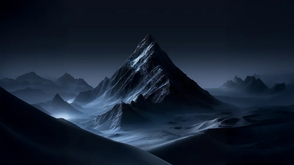 山景之夜4K电脑壁纸