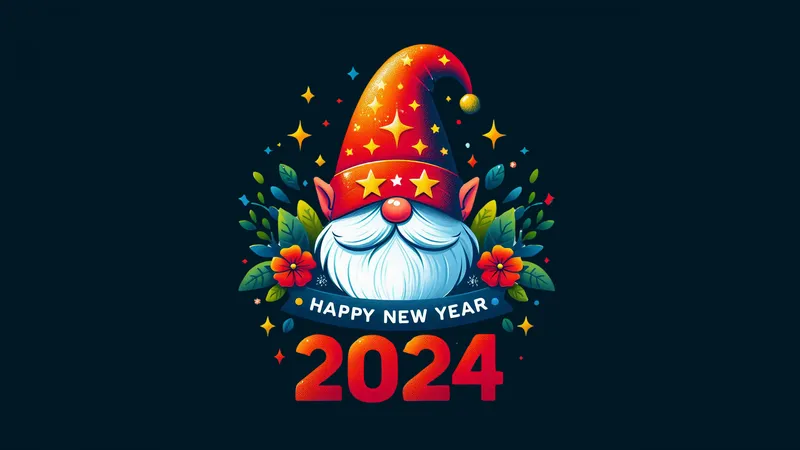 2024圣诞老人新年快乐