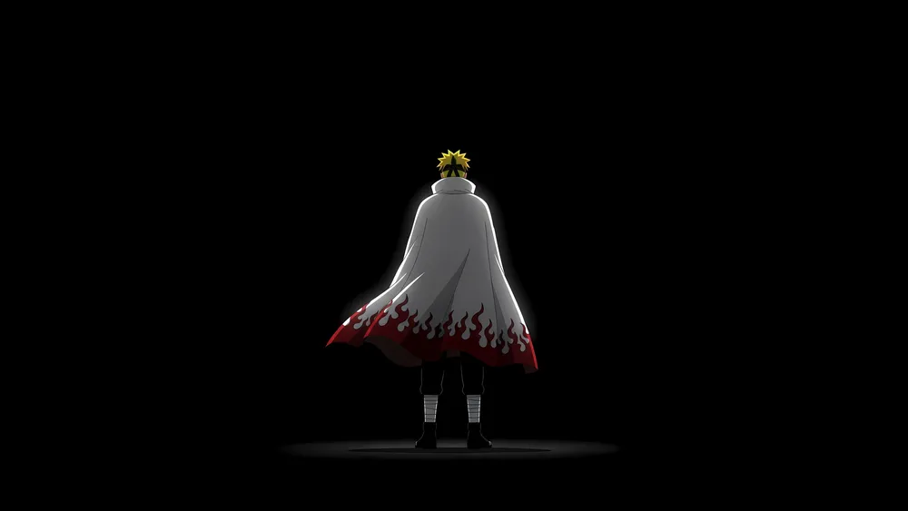 Minato Namikaze极简主义者4K电脑壁纸