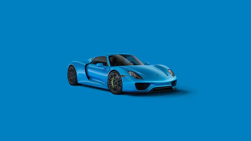 保时捷918 Spyder Blue美学