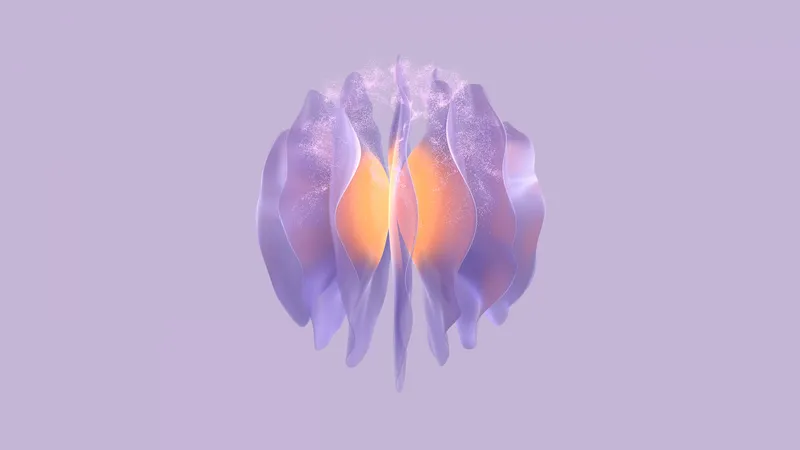 紫色抽象华为Mate X3