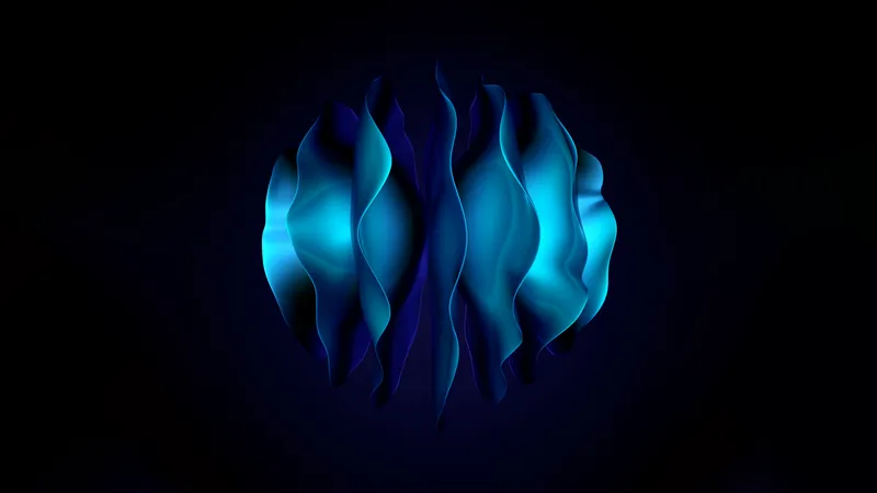 蓝色抽象华为Mate X3