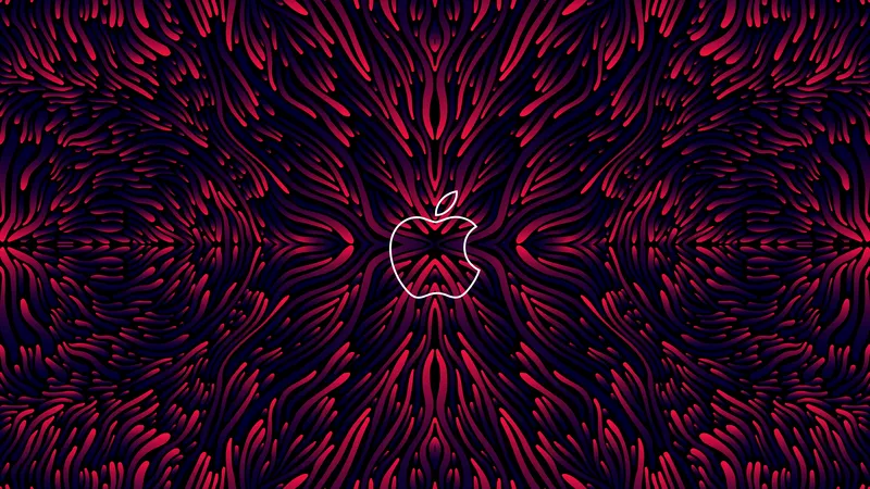 苹果标志抽象背景