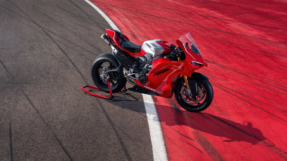 杜卡迪Panigale V4 R红色自行车4K电脑壁纸