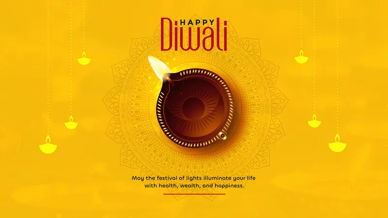 排灯节快乐印度教节日